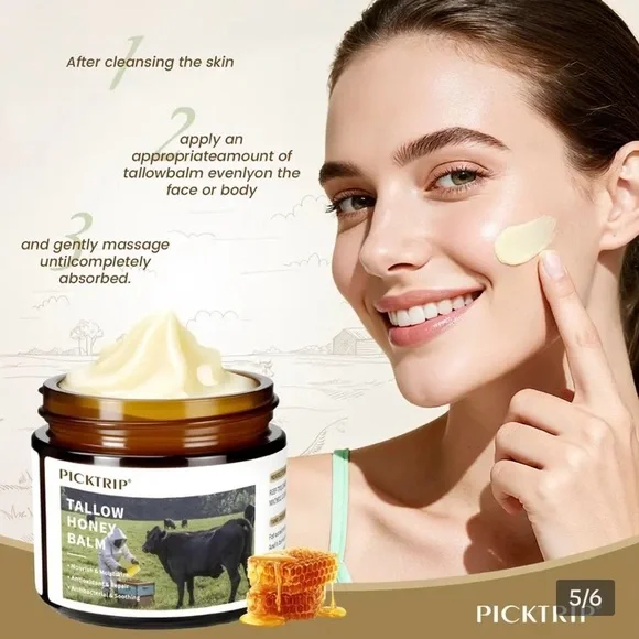 PickTrip Whipped Tallow Honey Balm For Face, Lips & Body - BRAND NEW & SEALED - Picture 5 of 6